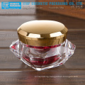 YJ-V Series 5g 15g 30g 50g high clear acrylic diamond jar